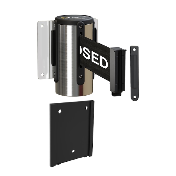 Montour Line Retr. Belt Barrier Removable Pol. Steel Wall Mnt 11ft. Line.Belt F WM115-PS-THISLBW-RM-S-110 - main